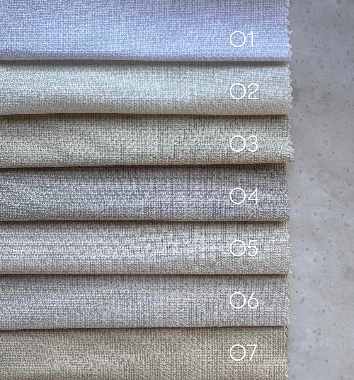 Night curtain AURA, height 320 cm.