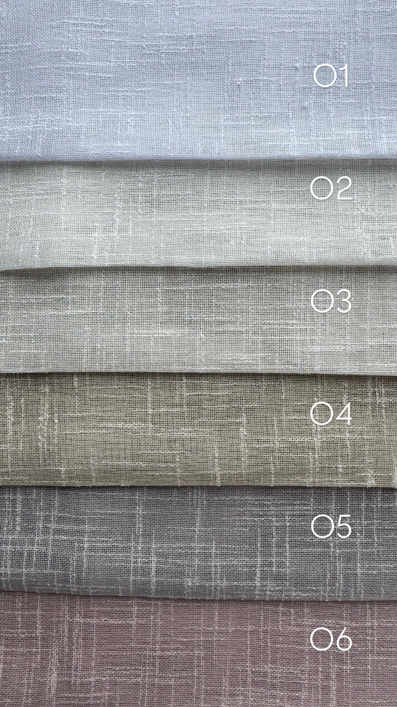 Day curtain LARA, height 300cm.