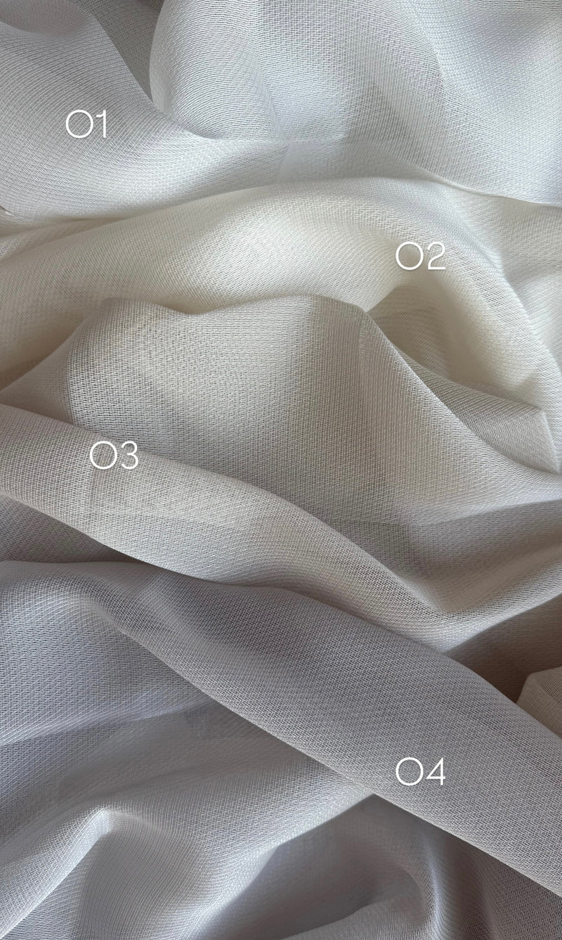 Day curtain AMARA, height 310 cm.
