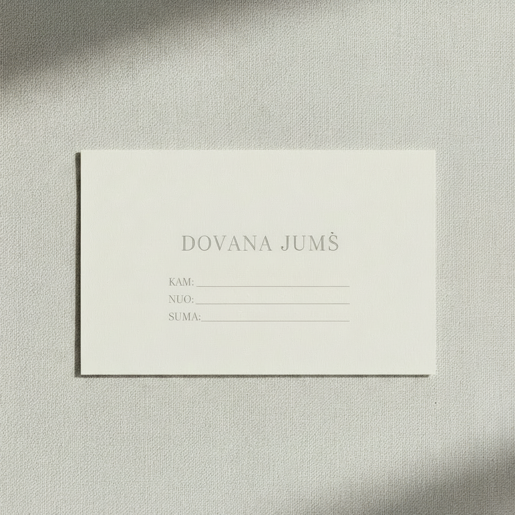 Lietuviškas dovanų čekis